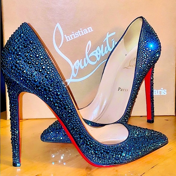 Christian Louboutin Shoes - Louboutin Swarovski Strassed Pigalle 120